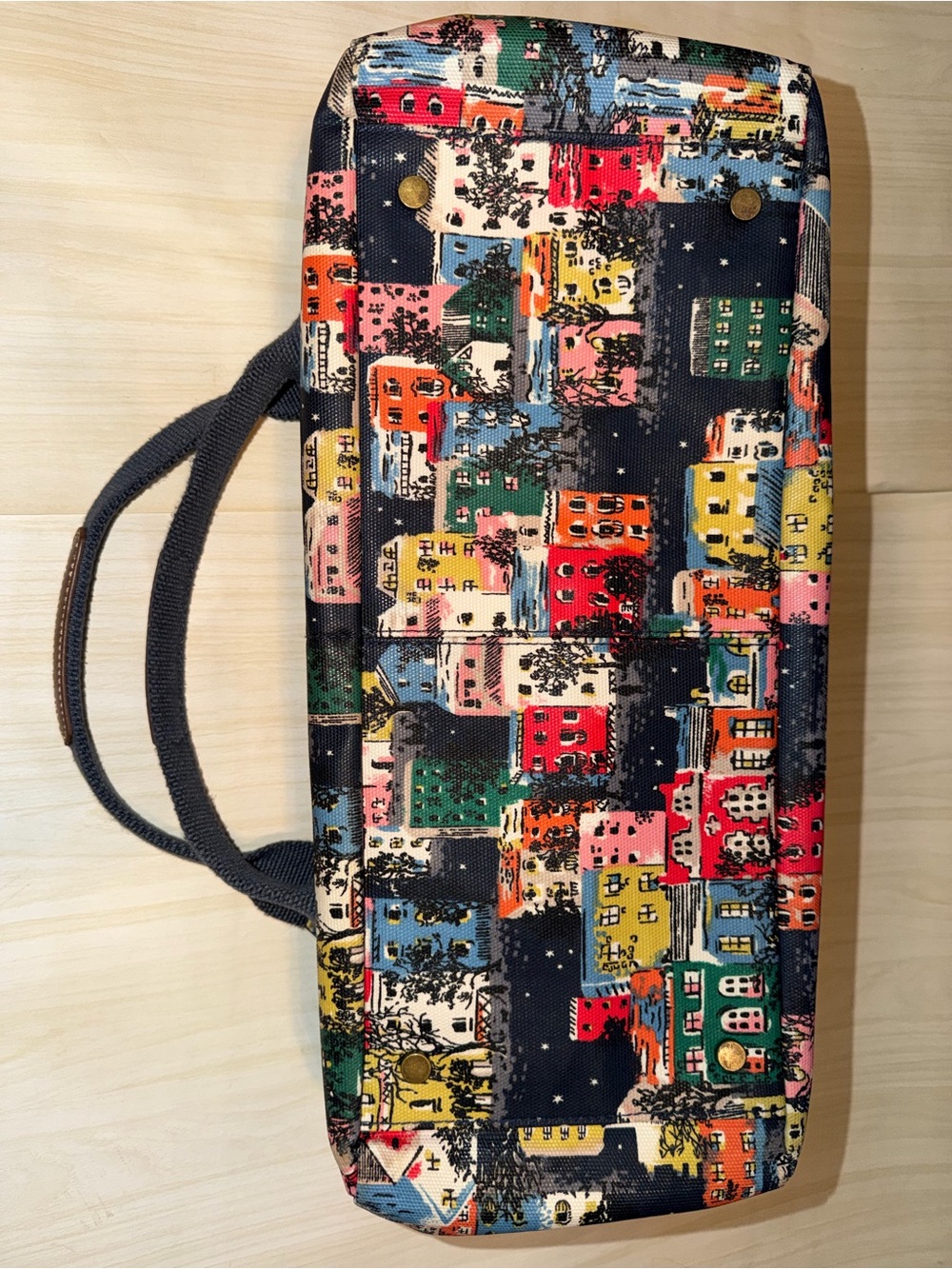 Cath Kidston Navy Multicolor Cityscape Print Tote - Picture 4 of 9